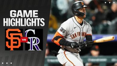 San Francisco Giants vs Colorado Rockies Match Player Stats