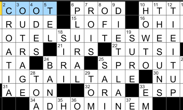 85 in a 55 Say Crossword