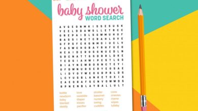 Baby Shower Word Search